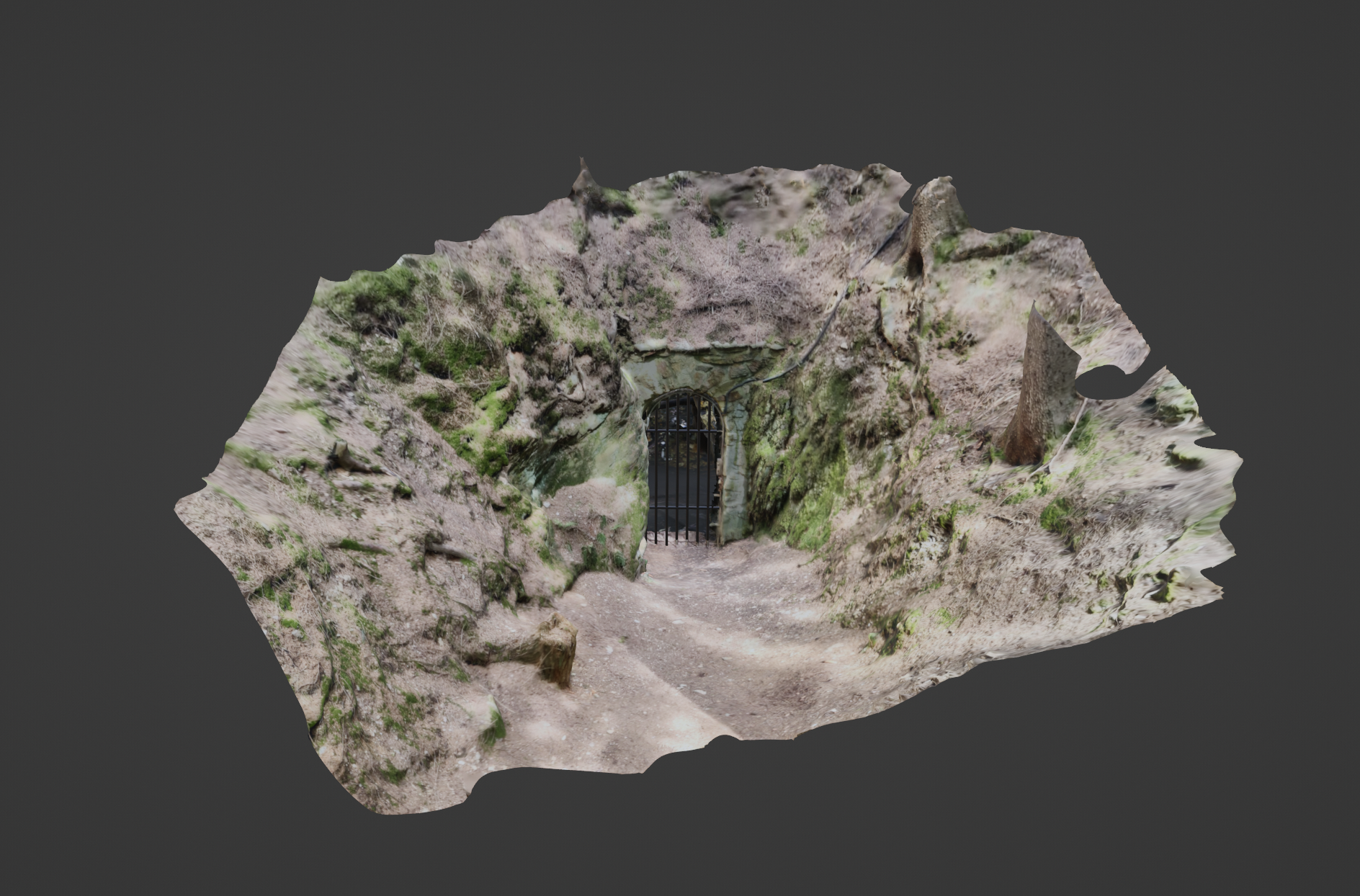 3D Scan Stollen 1